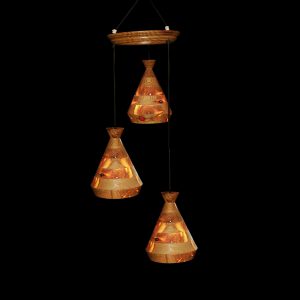 Conical Flask Triple Pendant
