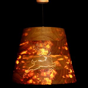 Conical Pendant with Reindeer Perfo