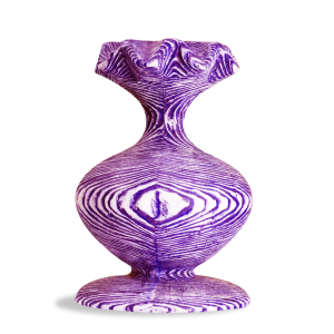 SCULPTURAL BLUE POTTERY IN PINEWOOD