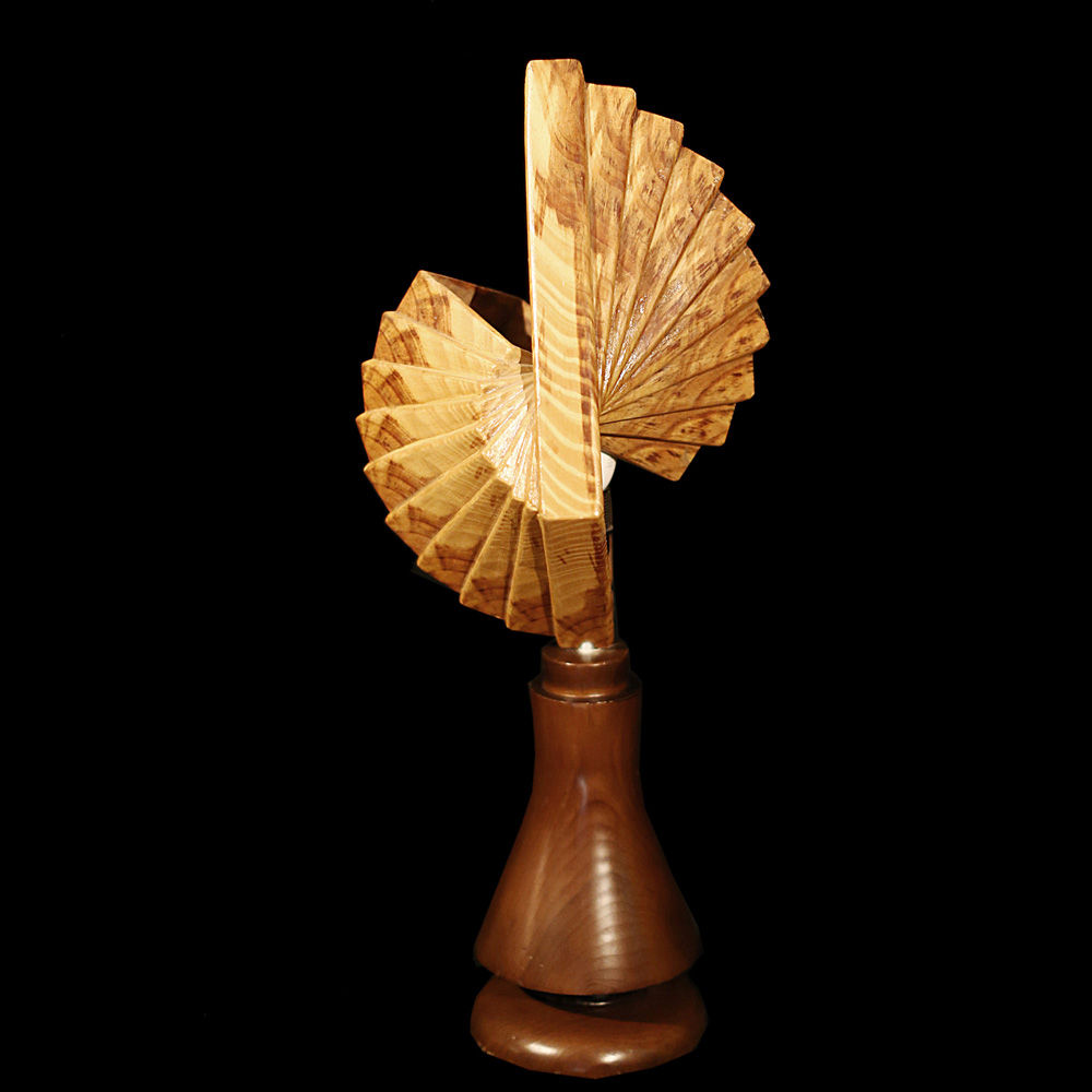 Enigmatic kite shape table lamp