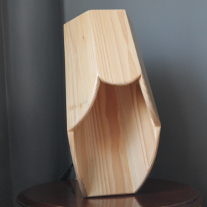Hexa Curvy Wooden Table Lamp
